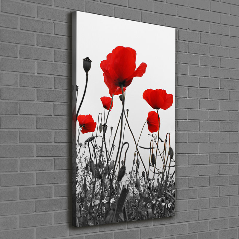 Field Poppies - Wrapped Canvas Print