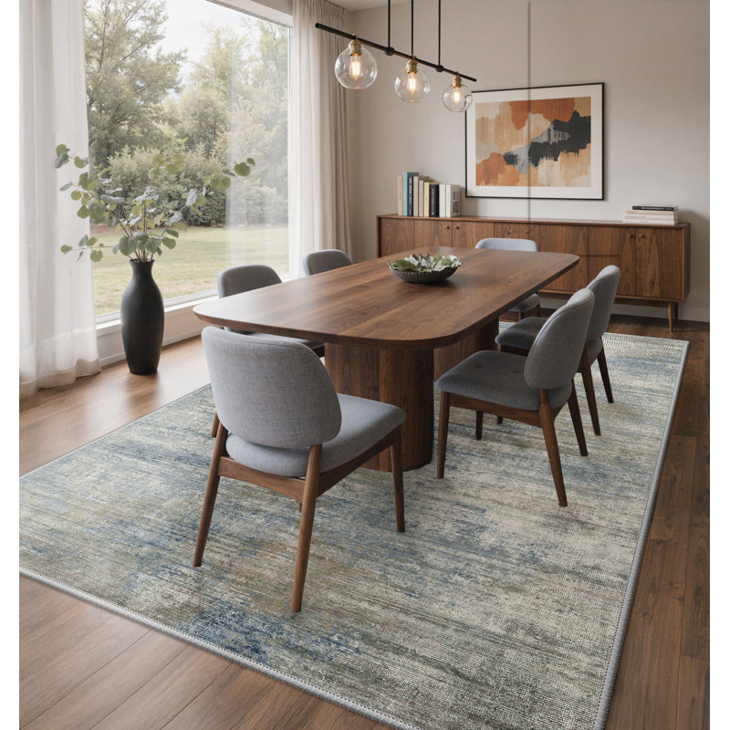Abstract Area Rug, Rectangle 200 x 290 cm