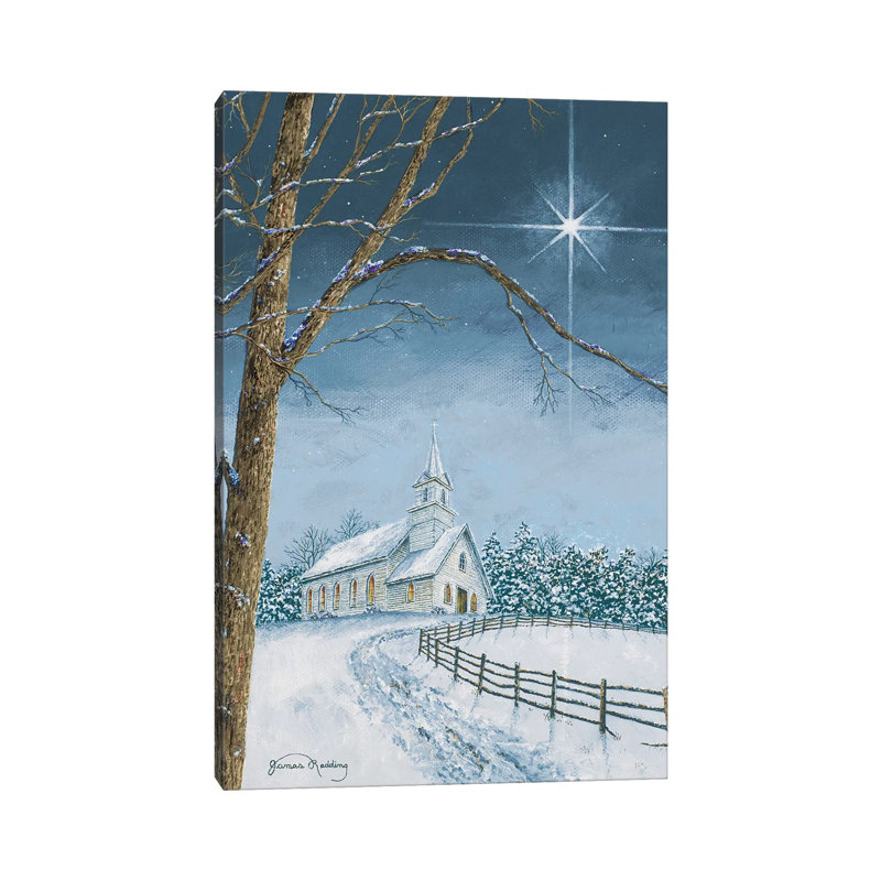 «Shining Holiday Star» par James Redding - impression sur toile tendue, H 40 po x l 26 po x P 1,5 po