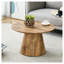 Ensemble de tables basses de style médiéval-moderne, meubles de salon ronds en bois aggloméré