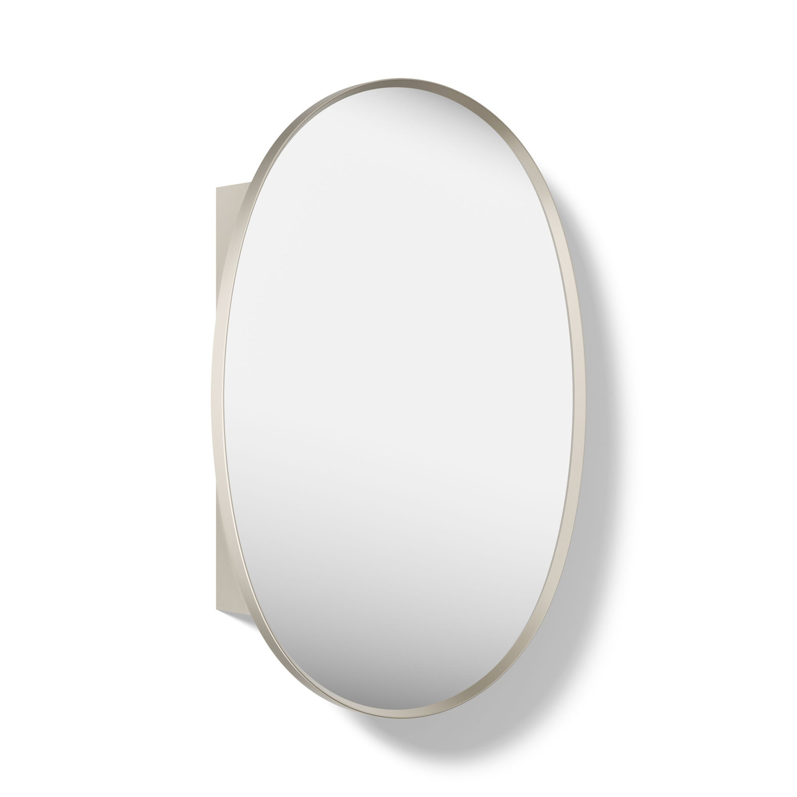 Verdera Oval Medicine Cabinet, Brushed Nickel