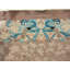 Earth Tone Allover Cloud Band Antique Chinese Bird Of Paradise Design Peking Rug