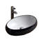 Modern Vitreous China Oval Vessel Bathroom Sink