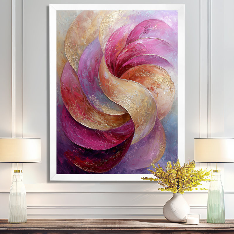 «Abstract Lavender Tranquility Balance IV», reproduction d'art moderne sur toile abstraite, H 20 po x l 12 po, Blanc