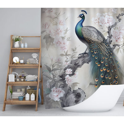 Droskyn Floral Shower Curtain