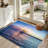 Blue Sunset Key West Sailing Boat Bright Sky Florida Machine Washable Indoor Area Rug-129431314