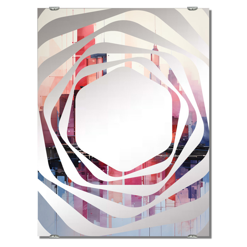 Sarahgrace - Miroir mural gratte-ciel MIR142122, 32 po x 24 po