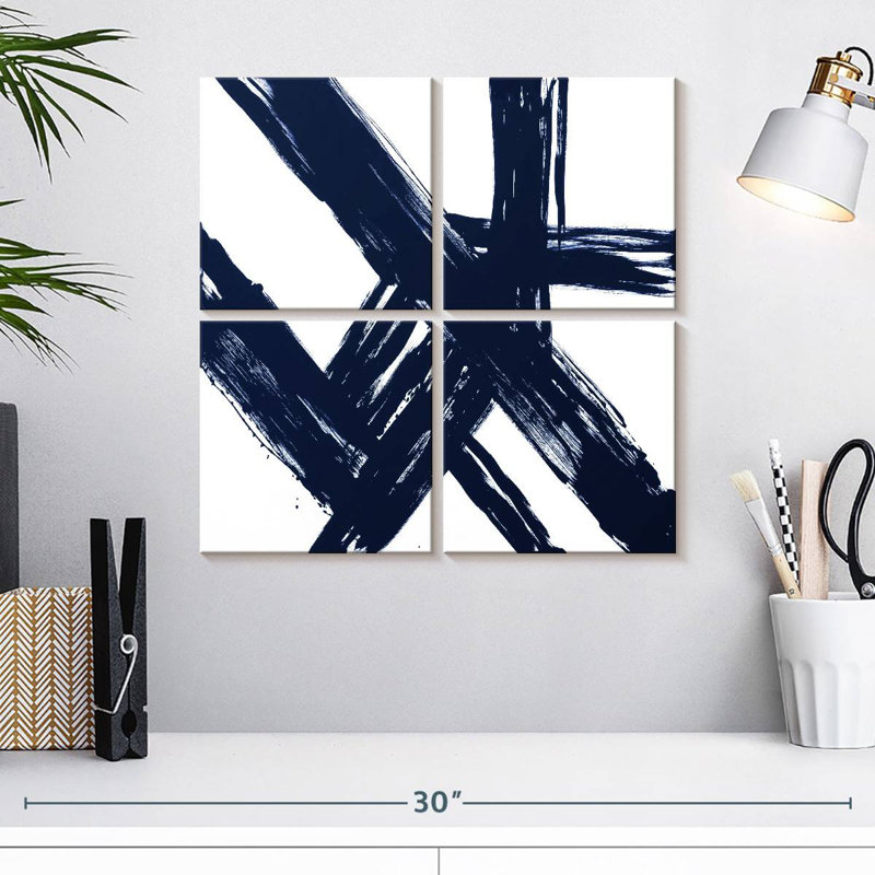 Strokes In Navy I, H 18 po x l 18 po