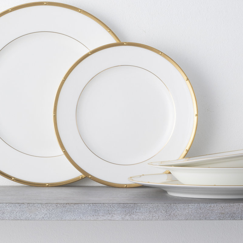 Noritake Rochelle Salad Plates, 8-1/4", Gold