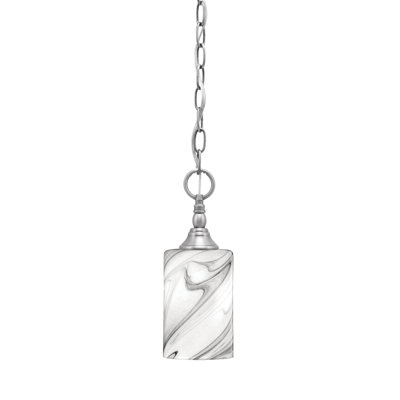 Chain Hung Mini Pendant With Glass
