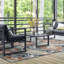 Tapis floral transitionnel Lilia, noir-1132068870