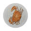 Zodiac Cancer White Vegan Leather Round Coasters-672351501