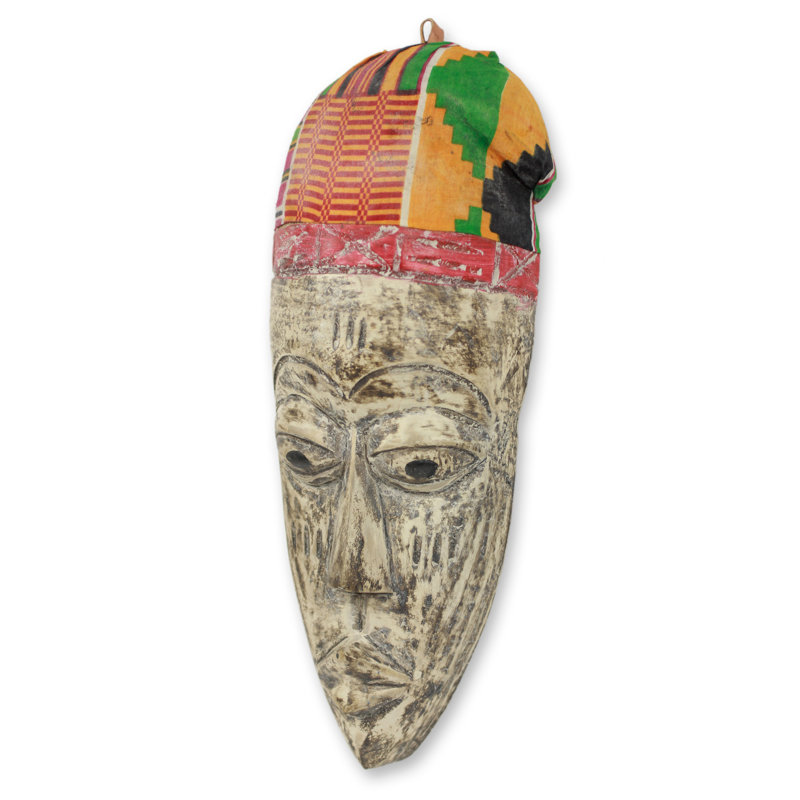 Décoration murale à masque de bois pour homme brebis elder