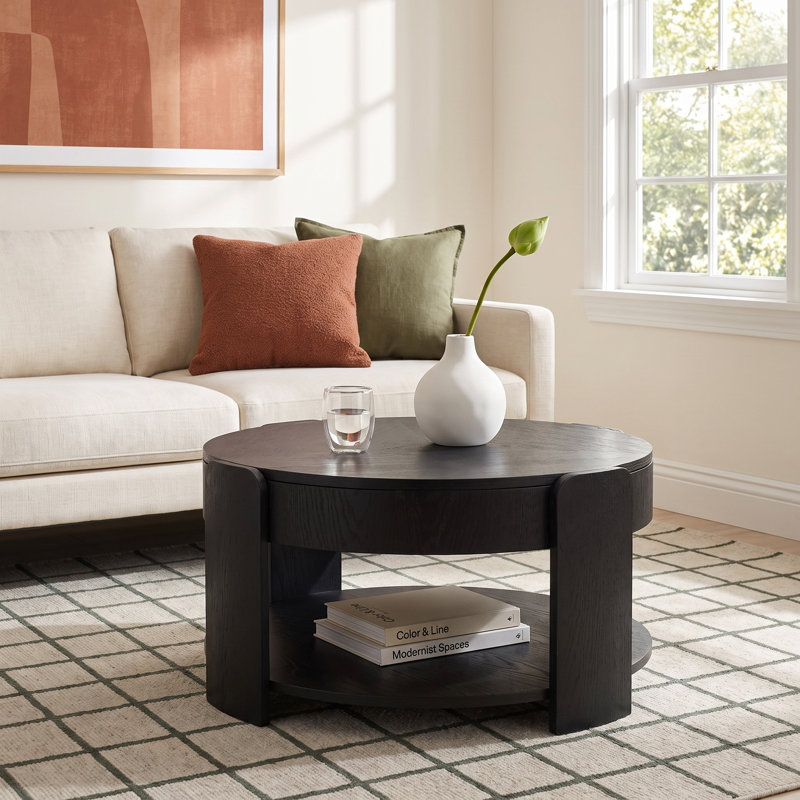 Islay Single Coffee Table, 18" H x 34.75" L x 34.75" W