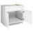 Design House Brookings Unassembled Shaker Sink Base Kitchen Cabinet, White-402571364