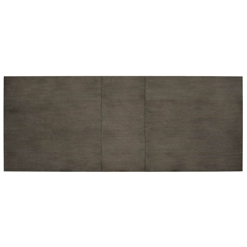 Linea Extendable Dining Table, Cerused Charcoal