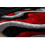 Tapis rouge / noir touffeté à la main Fairground-774568154
