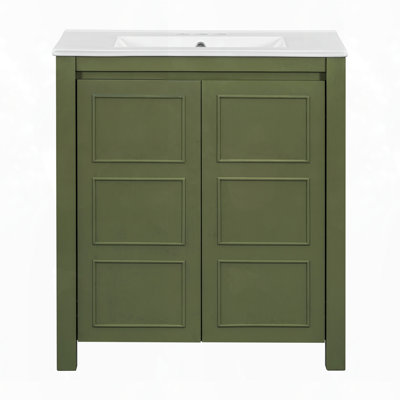 Meuble-lavabo moderne avec cadre en bois