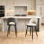 Tabouret de bar pivotant rembourré AriaHome de 25 po avec dossier bas et repose-pieds en métal (ensemble de 2)-1607245628-1590948369