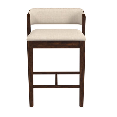 Halfeti Wood Counter Height Stool