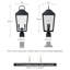 Tête de lampadaire d'extérieur 2 lumières-626180870