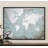 Mirrored World Map - Single Picture Frame Print