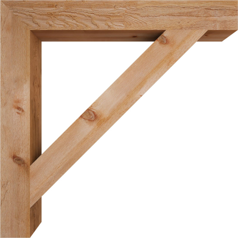 Support de bloc traditionnel, H 48 po x l 6 po x P 48 po, Cèdre rouge de l'Ouest (scié brut)