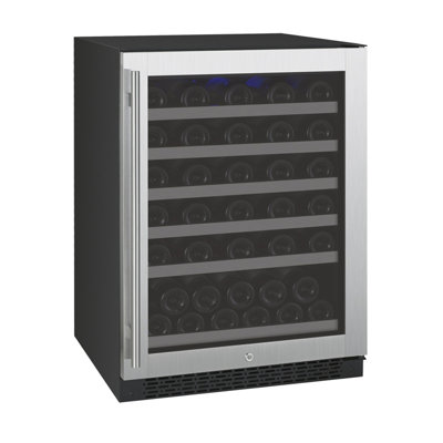 Allavino FlexCount Series 56 Bottle Single Zone Undercounter Wine Refrigerator with Stainless Steel Door - Right Hinge | Fridge.com