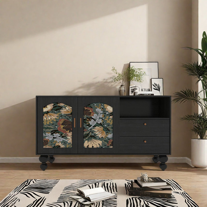 59.1'' Multi-functional Sideboard, Black