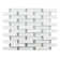 Saga 1" Glass and Marble Brick Joint Mosaic Wall Tile