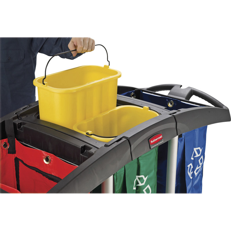 Porte-nettoyez 10 gallons, jaune