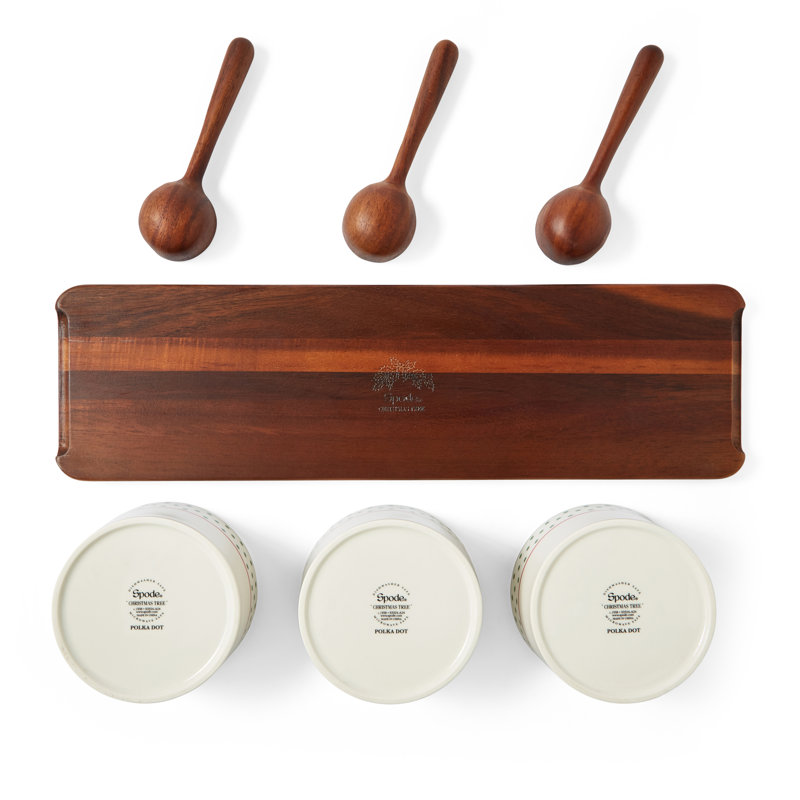 Polka Dot 7-Piece Condiment Set
