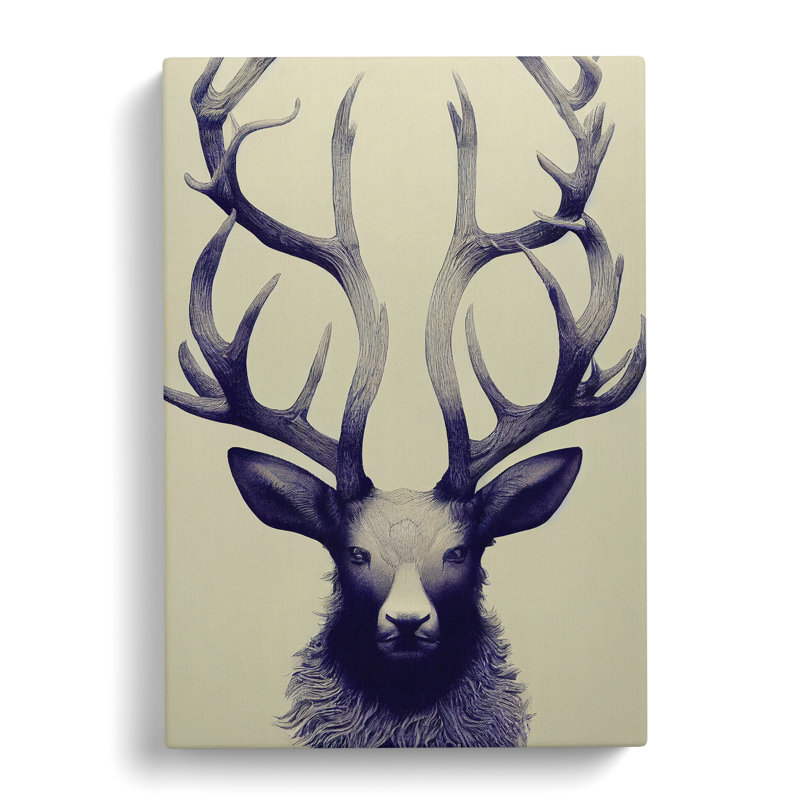 Superb Stag - Wrapped Canvas, 76cm H x 50cm W x 3cm D