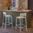Counter Stool with Metal Frame-831628865-829296678