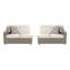 Ensemble de conversation modulaire avec coussins Andi