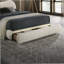 Lit plateforme avec tête de lit tapissier et rangement pour chambre à coucher-967284213-967284215