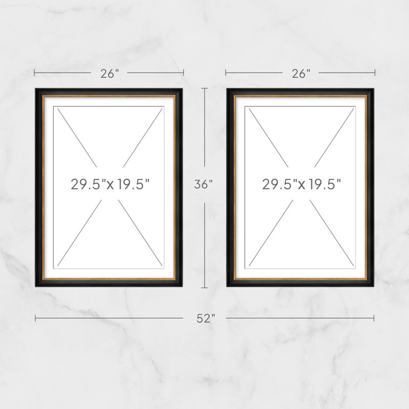 Ensemble de 2 décorations murales abstraites neutres en noir et beige pour le salon, la chambre à coucher ou le couloir, ensemble encadré 26 po x 36 po