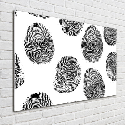 Fingerprints - No Frame Print on Glass