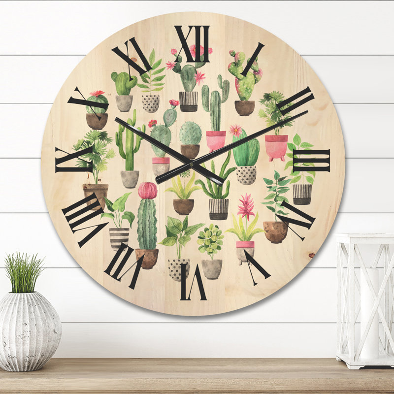 Horloge murale Cacti, Moyenne