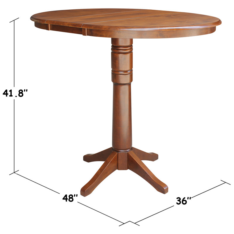 Ileia Extendable Solid Wood Dining Table, Espresso