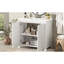 17.86" W x 36.6" D x 33.49" H Bathroom Vanity