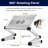 Uncaged Ergonomics WorkEZ Executive Laptop Stand and Lap Desk - Extra-Wide Adjustable Laptop Table with Cooling Fans - Silver-22946469