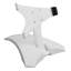 Support à tablette pivotant à 360 degrés M&T Affiche - Support de bureau en plastique ABS blanc, support pour paysage et portrait, étui de protection souple, largeur réglable de 5,43 à 5,51 pouces, facile à transporter