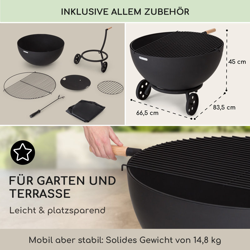 Circle Smokeless Fire Pit, Black