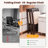 Padded Stackable Folding Dining Chairs with Solid Wood Frame-1997018714