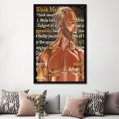Black Man 1 Piece Painting on Canvas