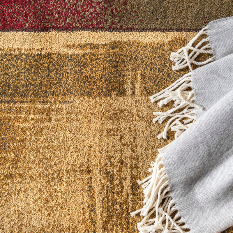 Ivetta Performance Abstract Indoor Rug, Rectangle 5'1" x 8'
