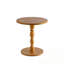 Table d'appoint ronde avec plateau de table massif et pieds en bois