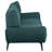 Logan Teal Blue Flared Arm Sofa