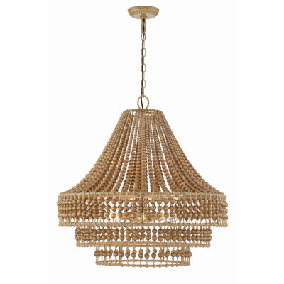Ana Wrought Iron 6-Light Chandelier